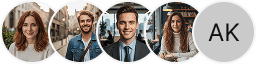 Multiple investor profile avatars on Crown Vestholm trading review block